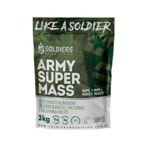 Hipercalórico Army Super Mass 3Kg - 100% Importado - Soldiers Nutrition