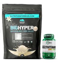 Hipercalórico BigHyper Nutrition For Bigs + Multivitamínico 60 Tabletes Vitamax Nutrition Hipercalórico BigHyper Nutrition For Bigs + Multivitamínico 60 Tabletes Vitamax Nutrition