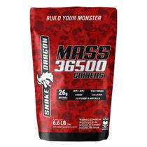 Hipercalórico Mass 36500 Snake Dragon 3kg 26g Proteína Gainer