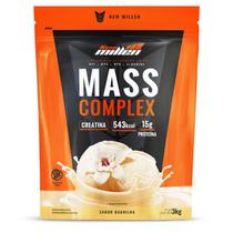 Hipercalórico Mass Complex 14.400 Refil 3kg Sabor Baunilha New Millen