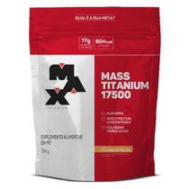 Hipercalórico Mass Titanium 17500 - 3Kg - Max Titanium Massa Hipercalórico Mass Titanium 17500 - 3Kg - Max Titanium Massa