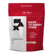 Hipercalórico Mass Titanium 17500 Refil 3 kg - Baunilha - Max Titanium