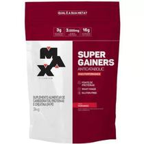 Hipercalórico super gainers 3kg - morango - max titanium