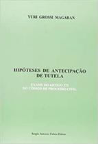 Hipotese de antecipacao de tutela - exame do artigo 273 do cpc