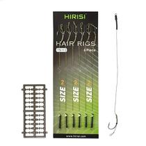 Hirisi 6 peças de pesca de carpa pronta feita gancho link amarrado equipamento terminal ts113 Hirisi 6 peças de pesca de carpa pronta feita gancho link amarrado equipamento terminal ts113
