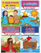 Histórias biblicas para ler e colorir - 4 capas Histórias biblicas para ler e colorir - 4 capas