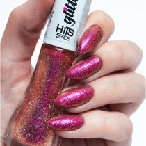 HITS - Esmalte Glitter Refletivo Multichrome - FREE - Diamante Legado Pink - 8ml