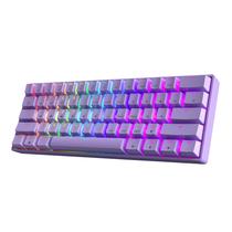 HK GAMING GK61 60% v3 Teclado Mecânico Gamer Hotswap 61 Teclas RGB Multicolorido para PC/Mac Layout US (Lavanda, Cherry Mx Speed Silver) HK GAMING GK61 60% v3 Teclado Mecânico Gamer Hotswap 61 Teclas RGB Multicolorido para PC/Mac Layout US (Lavanda, Cherry Mx Speed Silver)