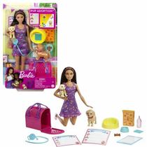 Hkd86 barbie conjunto de brinquedo adota um cachorrinho