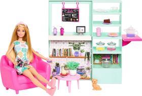 Hkt94 barbie conjunto de brinquedo loja de chá com boneca Hkt94 barbie conjunto de brinquedo loja de chá com boneca