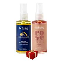 Hobety Finalizador Rose Gold 60Ml +Finisher Banho Ouro 60Ml