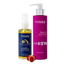 Hobety Full Trat Leave-In 240G + Finisher Banho De Ouro 60Ml