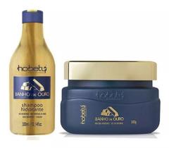 Hobety Kit Banho de Ouro Shampoo+Máscara 2x300ml