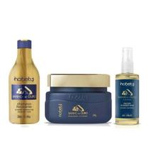 Hobety Kit Banho De Ouro Shampoo Mascara E Finalizador Hobety Kit Banho De Ouro Shampoo Mascara E Finalizador