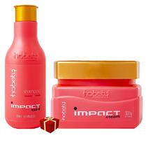 Hobety Kit Impact Shampoo E Mascara 300G Morango Hobety Kit Impact Shampoo E Mascara 300G Morango