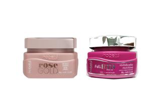 Hobety Kit Máscara Rose Gold+Fulltrat Hidratatação+Nutrição