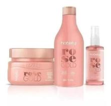 Hobety Kit Rose Gold Shampoo Mascara E Finalizador