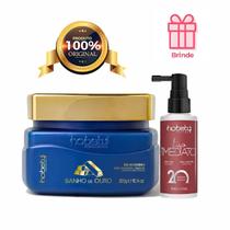 Hobety Máscara Banho De Ouro 300G+Liso Imediato Hobety 110Ml