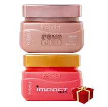 Hobety Máscara Impact 300G + Máscara Rose Gold 300G Hobety