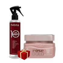 Hobety Máscara Rose Gold 300G + Just Unit Leave-In 255Ml