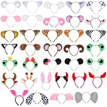 Hoemwarm, 35 peças, bandanas de pelúcia Jungle Animal Ears