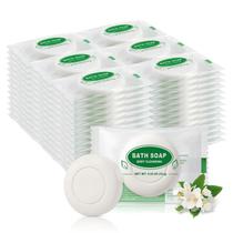 HOIQIRY Sabonete em Barra Mini para Viagem - Kit com 100, redondos, embalados individualmente, 15 g/0,53 oz, sabonetes pequenos descartáveis para hotel, para férias, hóspedes, igrejas, pessoas em situação de rua e doações