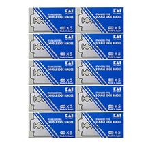 Hojas de Afeitar KAI de Doble Filo en Acero Inoxidable, Paquete de 50