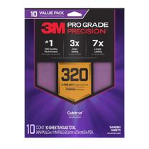 Hojas de Lijas 3M Pro Grade Precision 320 Grit Paquete de 10