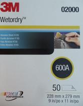 Hojas de Papel de Lija 3M Imperial Húmedo o Seco Grano 600 23x28 cm Hojas de Papel de Lija 3M Imperial Húmedo o Seco Grano 600 23x28 cm