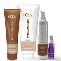 Hoka kit poliplus teia shampoo 300ml + máscara 500g + leave-in memorizador 250g + oléo de açai 30ml Hoka kit poliplus teia shampoo 300ml + máscara 500g + leave-in memorizador 250g + oléo de açai 30ml