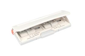 Hole Punch Bira Craft ajustável, 6 furos, branco, 8 folhas Hole Punch Bira Craft ajustável, 6 furos, branco, 8 folhas