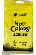 Holi Colors 100 grs - AMARELO OURO - 100505 - ACRILEX Holi Colors 100 grs - AMARELO OURO - 100505 - ACRILEX