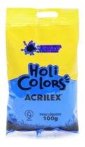 Holi Colors 100 Grs Azul Turquesa 100G 1 Unidade - Acrilex