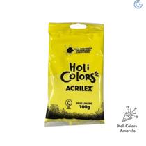 Holi Colors 100g Amarelo - Acrilex