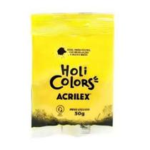 Holi Colors Acrilex 50g Amarelo Ouro