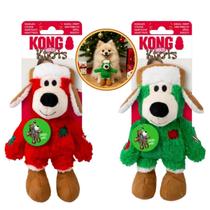 Holiday Wild Knots Bear Small/Medium KONG Brinquedo Pelúcia de Natal para Cachorro
