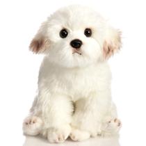 HollyHOME Bichon Frise Filhote de Pelúcia Cachorro de Pelúcia Cão de Pelúcia Cão de Pelúcia Pet Gift para Crianças 11 polegadas