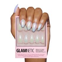Holo curto de amêndoa branca amêndoa glamnetic Holo curto de amêndoa branca amêndoa glamnetic