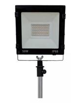 Holofote 50W Refletor Iluminação Led Branco Frio Com Fiação