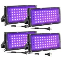 Holofote de luz preta Waygor 50W LED IP65 à prova d'água (pacote com 4) Holofote de luz preta Waygor 50W LED IP65 à prova d'água (pacote com 4)