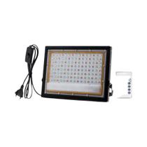 Holofote externo LED 50W/100W com luz branca/luz quente/RGB com interruptor plugue UE 220V
