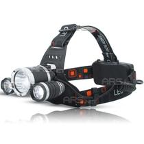 Holofote Lanterna De Cabeça Recarregável Bivolt 3 Modos De Iluminação - LUATEK