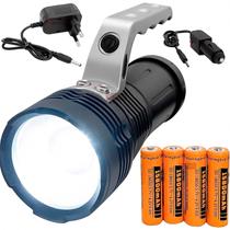 Holofote Lanterna Portátil Recarregável De Alto Brilho Led 2999000 Lumens Farolete Com Power Bank 4 Baterias