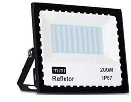 Holofote LED À Prova D'água IP67 Mini Refletor 200W Slim Bivolt Iluminação Forte Externa E Jardim