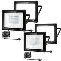 Holofote LED para exterior 150W 15500lm IP66 impermeável, pacote com 4