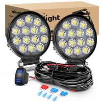 Holofote redondo LED Pods Nilight de 4,5 polegadas 42W 4200LM