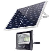 Holofote Refletor 40W Prova D'Água Energia Solar Com Painel