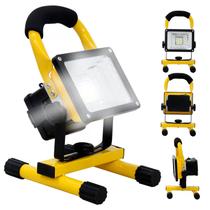 Holofote Refletor Lanterna 10w Led Smd Recarregável Luz e Isqueiro