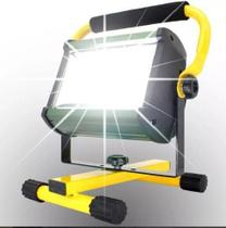 Holofote Refletor Lanterna 10w Led Smd Recarregável Luz e Isqueiro