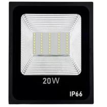 Holofote Refletor Led 20W Ip66 Branco Frio Bivolt